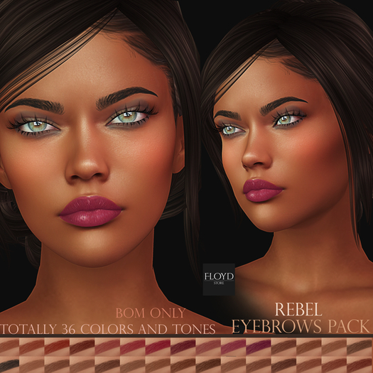 Second Life Marketplace .Floyd.Rebel Eyebrows Pack